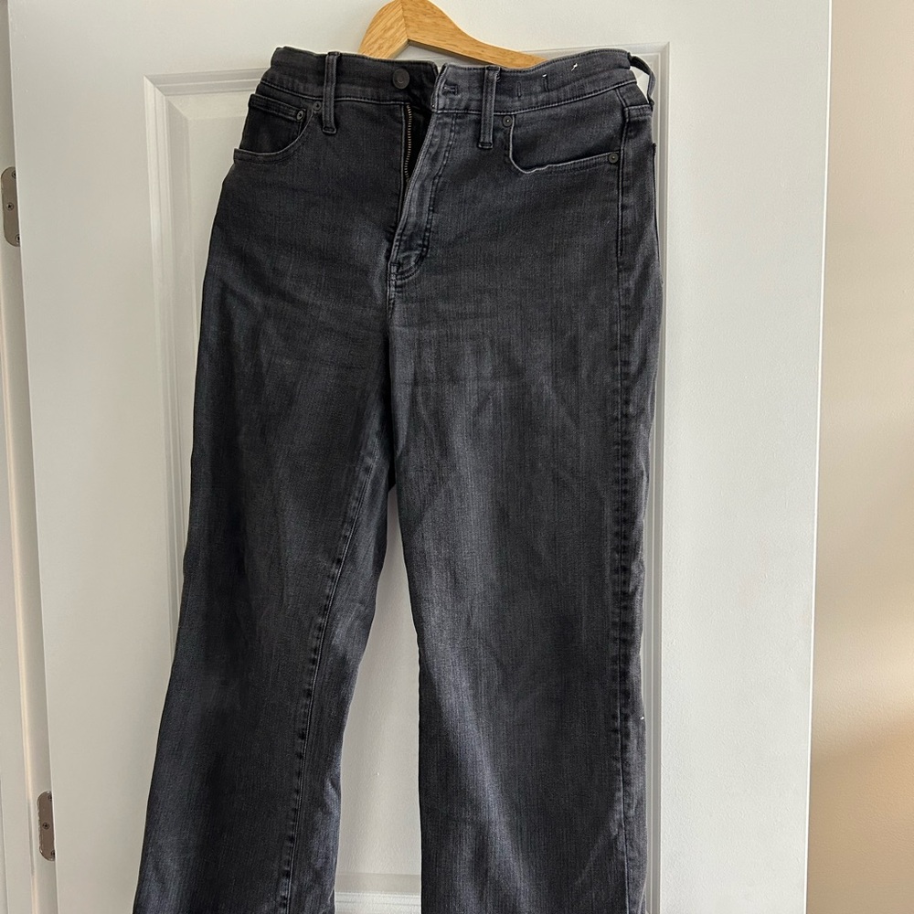 Madewell perfect vintage wide leg black jean size 29